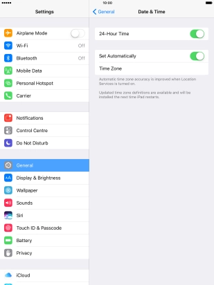 Press the Home key to return to the home screen.