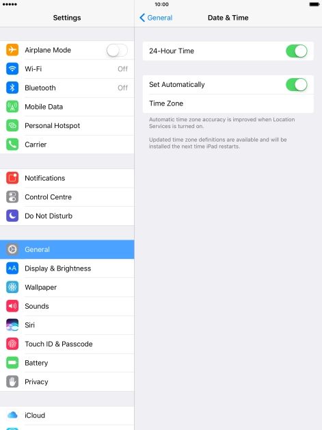 Press the Home key to return to the home screen.