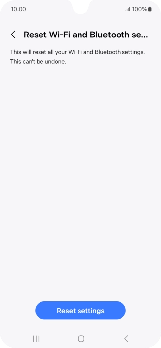 Press Reset settings.