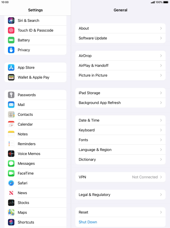 Press Touch ID & Passcode.