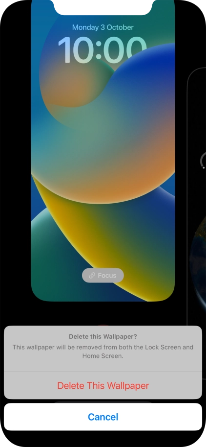 Press Delete This Wallpaper.