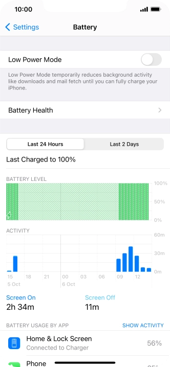 Press Battery Health.