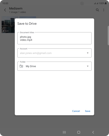 Press the field below 