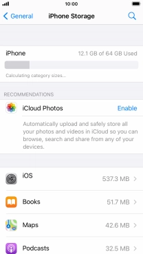 Press the required app.