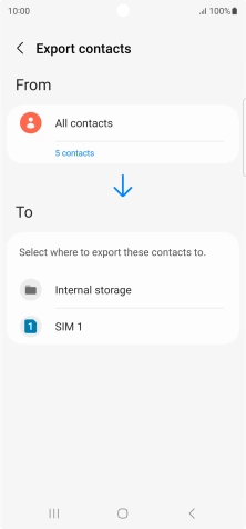 Press the name of the SIM.
