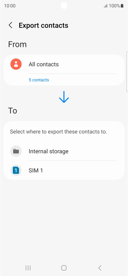 Press the name of the SIM.