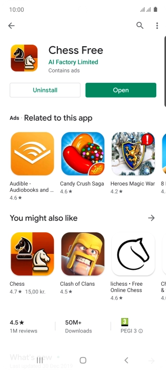 Press the Home key to return to the home screen.