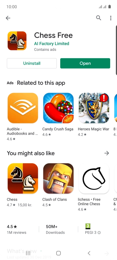 Press the Home key to return to the home screen.