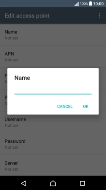 Key in Vodafone MMS and press OK.
