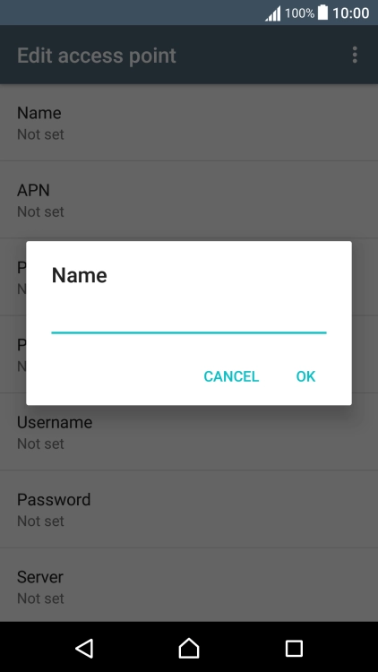 Key in Vodafone MMS and press OK.