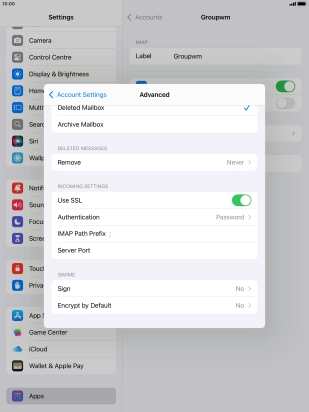 Press Authentication.
