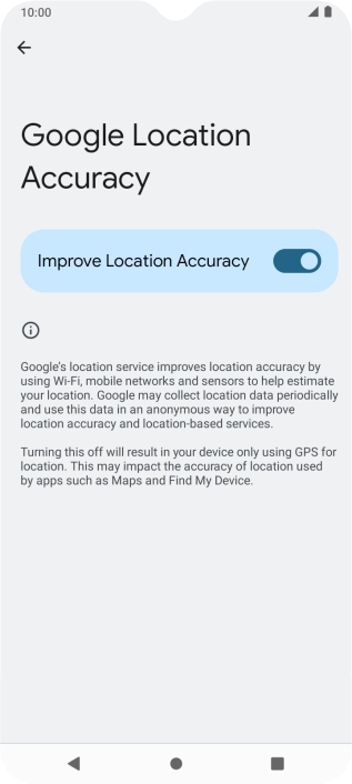 If you press the indicator next to 