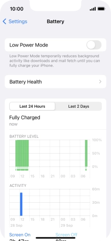 Press Battery Health.