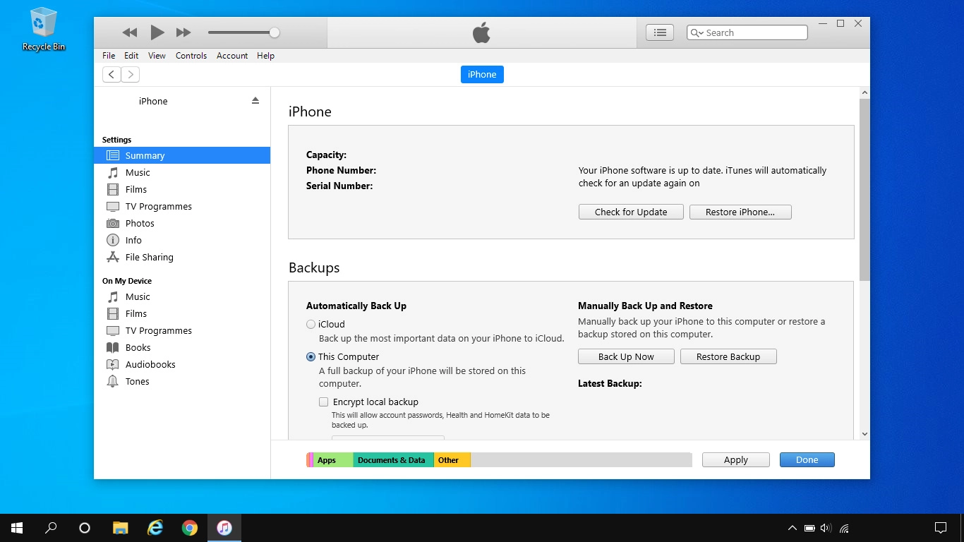 Click the required category, and follow the instructions on the screen to select the required settings.