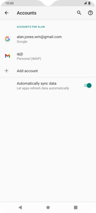 Press the Home key to return to the home screen.