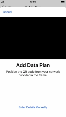 Place the QR code you've received inside the phone camera frame to scan the code.
