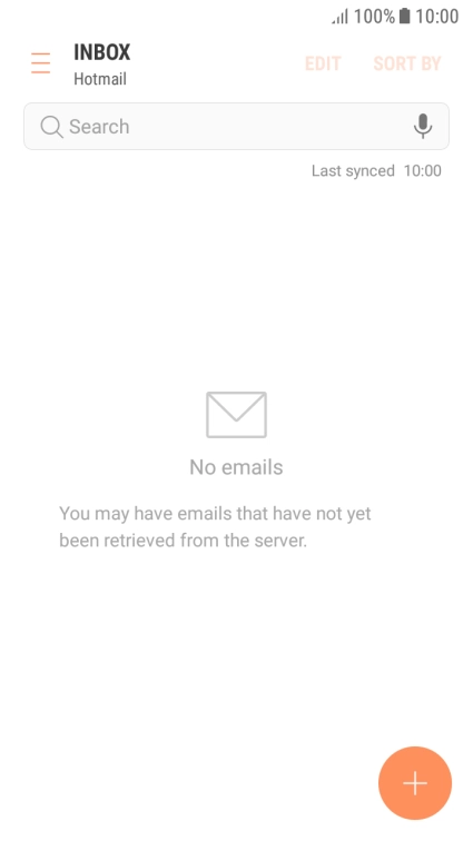 Slide your finger right starting from the left side of the screen.
