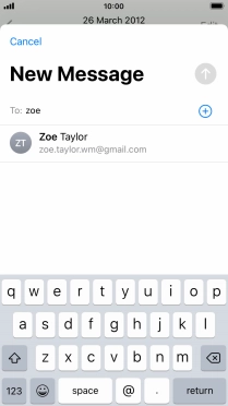 Press the required contact.