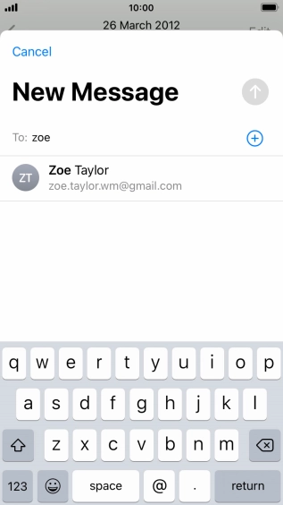 Press the required contact.