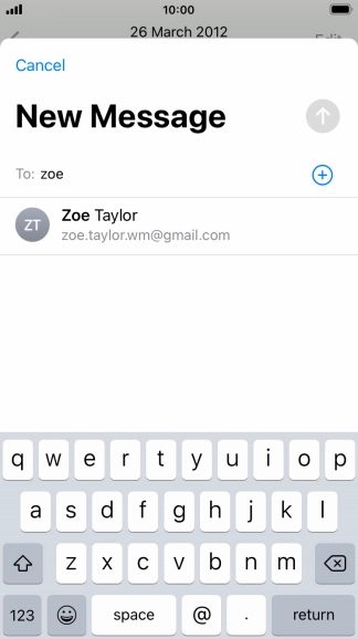 Press the required contact.