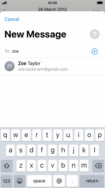 Press the required contact.
