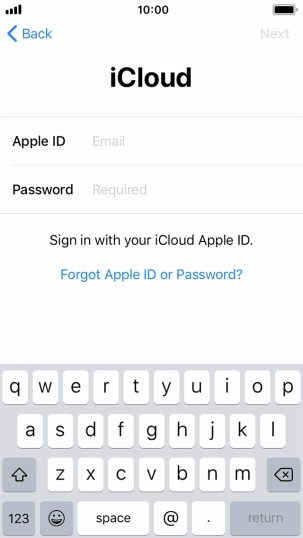 Press the field next to 