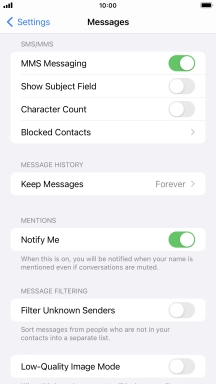Press the Home key to return to the home screen.