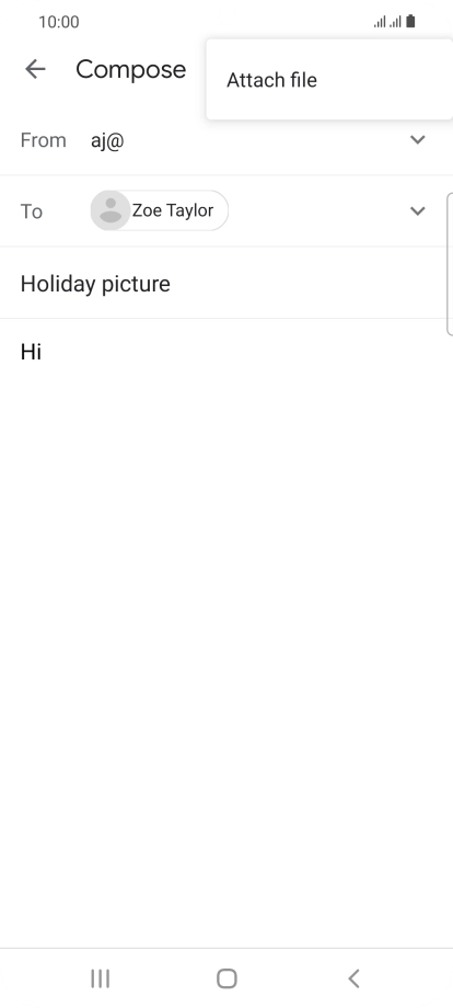 Press Attach file and go to the required folder.