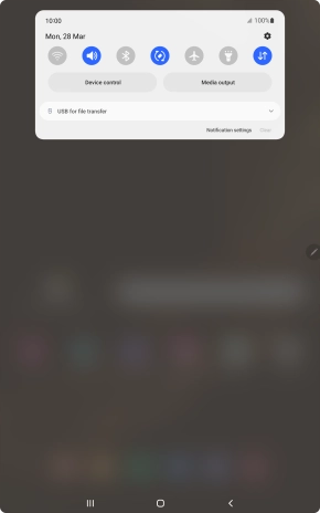 Press the drop down list.
