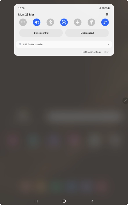 Press the drop down list.