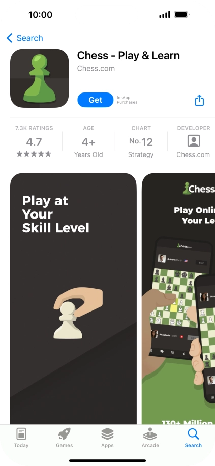 Press Get and follow the instructions on the screen to install the app.