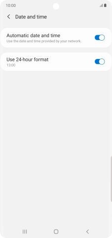 Press the Home key to return to the home screen.