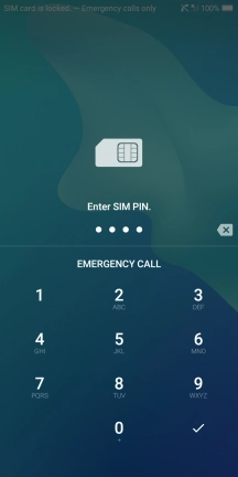 If you're asked to key in your PIN, do so and press the confirm icon.