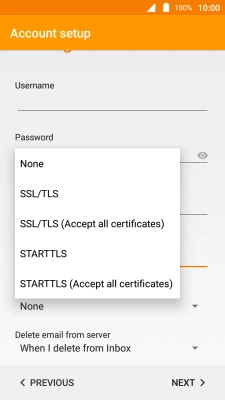 Press None to turn off the function.
