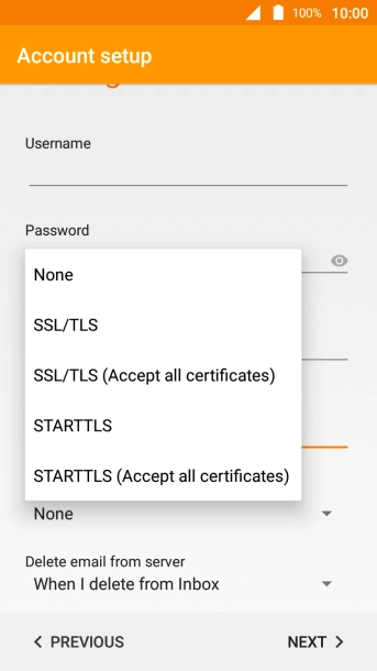 Press None to turn off the function.