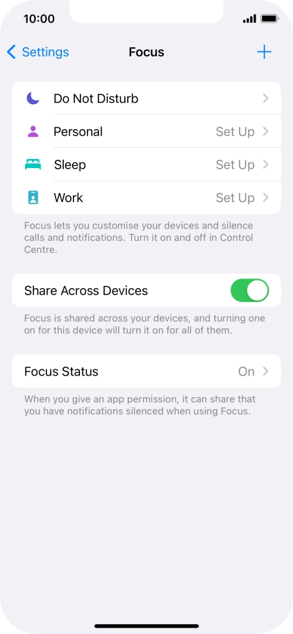 Press Do Not Disturb.