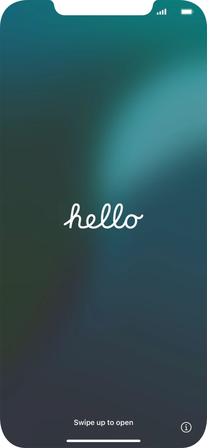 Slide your finger upwards starting from the bottom of the screen.