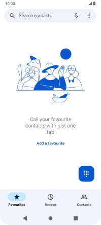 Press the menu icon.