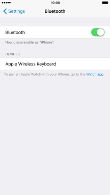 Press the required Bluetooth device and follow the instructions on the screen to pair the device with your phone.