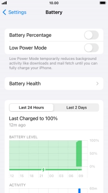 Press Battery Health.