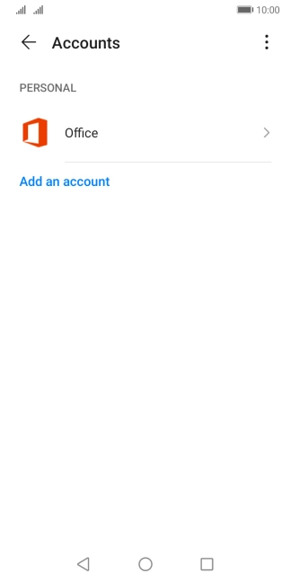 Press Add an account.