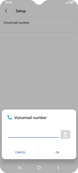 Key in +61414121121 and press OK.