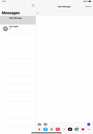 Press the field next to 