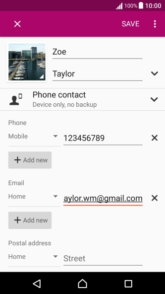 Press the drop down list next to the email address.