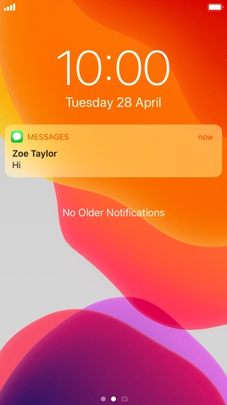 Press the required notification and follow the instructions on the screen to use the selected function.
