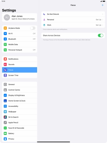 Press Do Not Disturb.