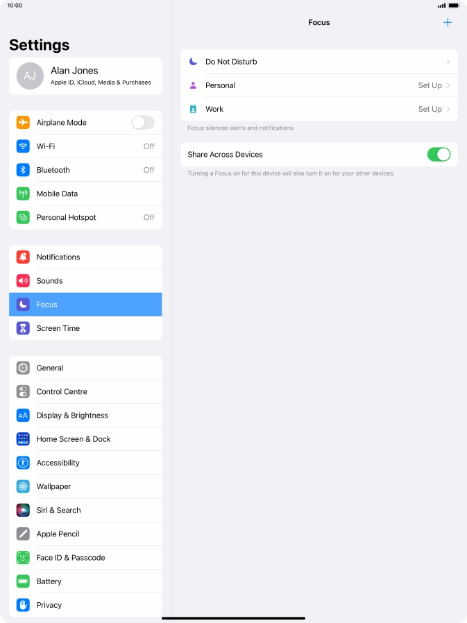 Press Do Not Disturb.