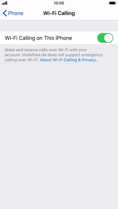 Press the Home key to return to the home screen.