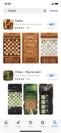 Press the required app.