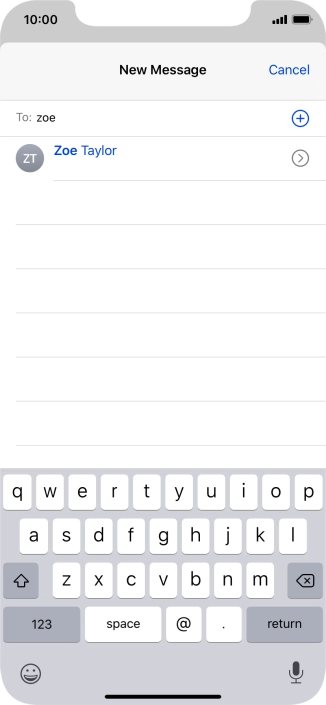 Press the required contact.